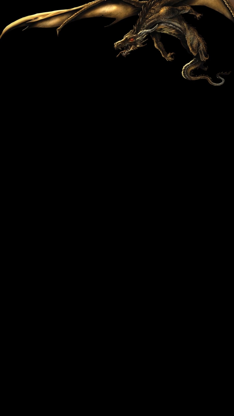 飛翔するワイバーンの750 x 1334 / スマホ壁紙
