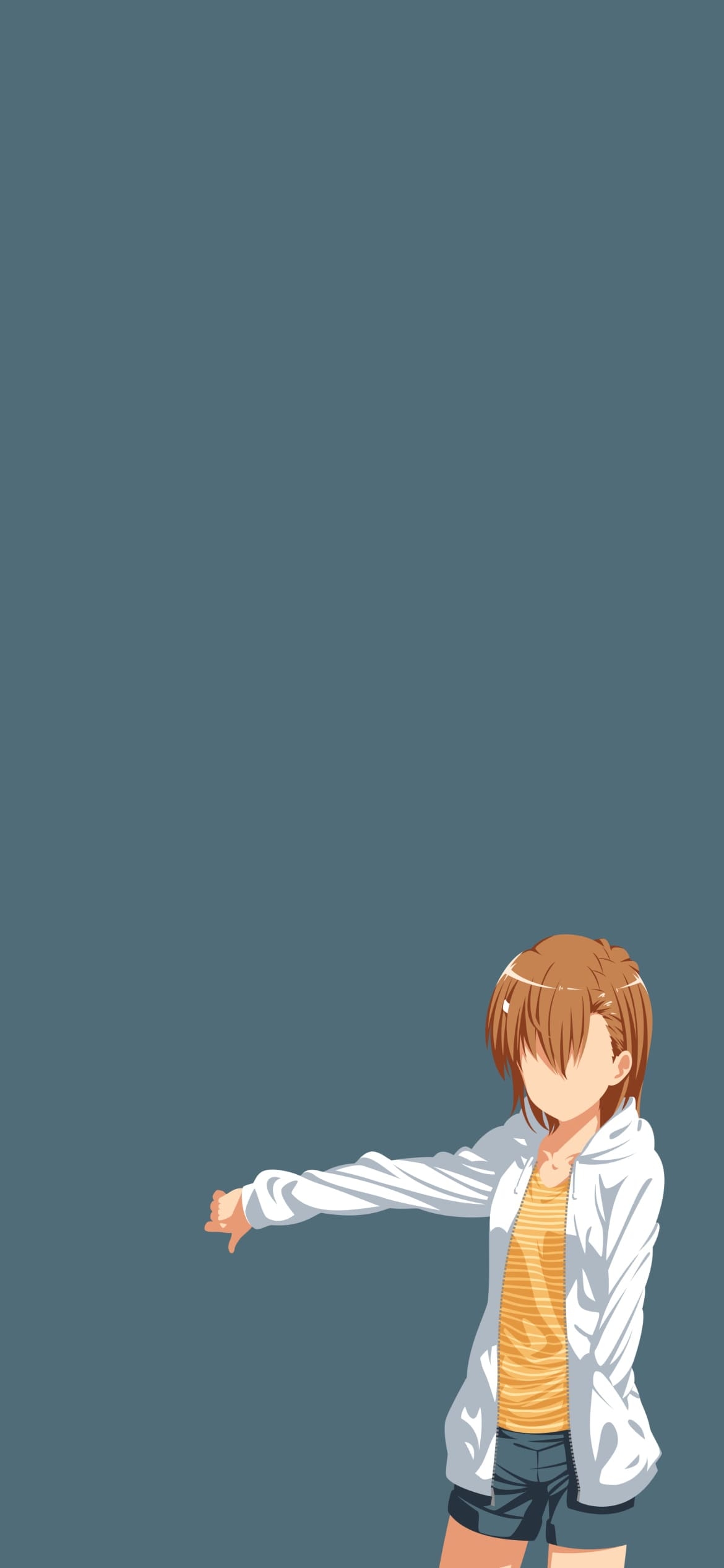 とある魔術の禁書目録 御坂 美琴 ベクターの1170 x 2532 / スマホ壁紙