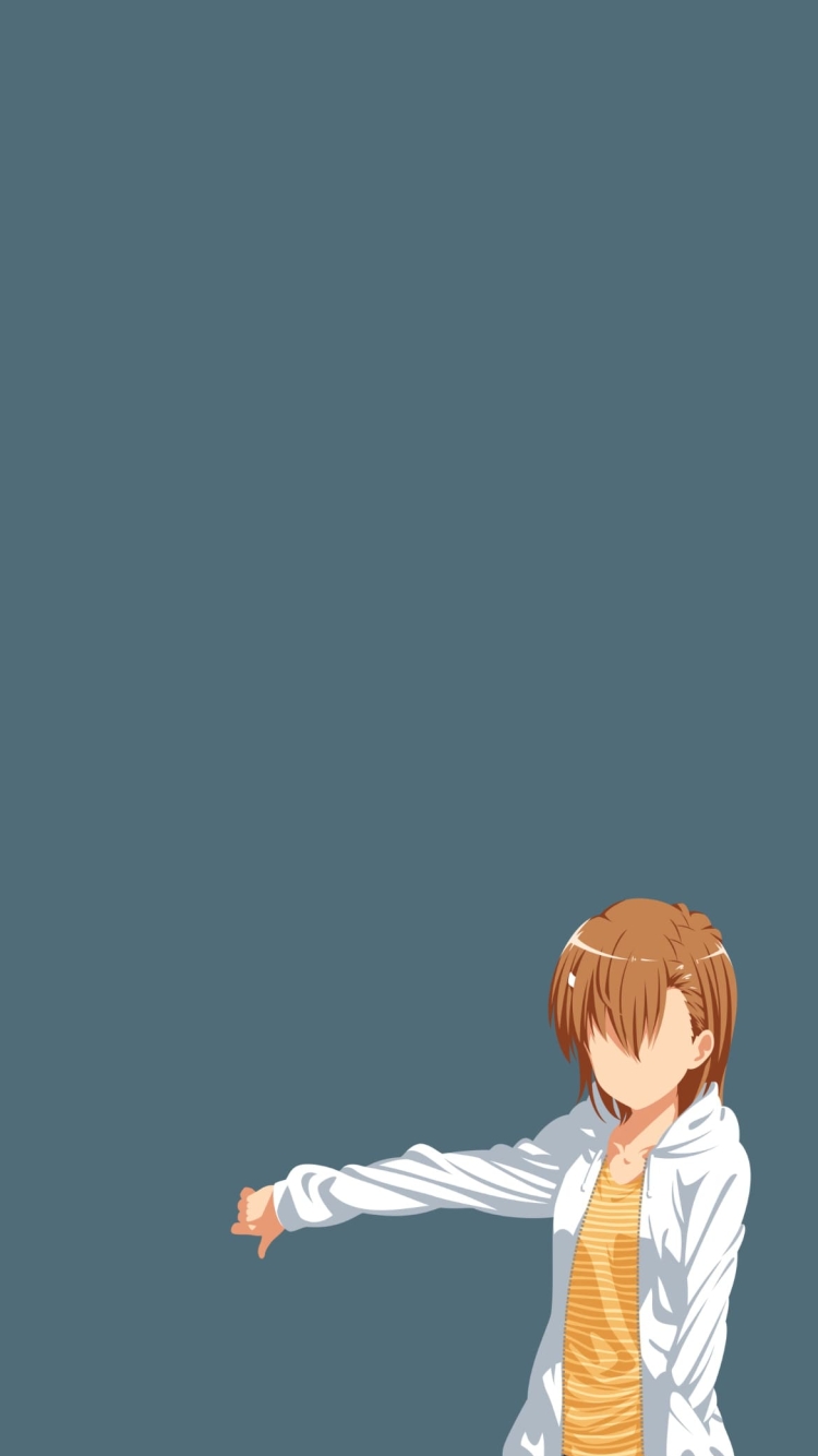 とある魔術の禁書目録 御坂 美琴 ベクターの750 x 1334 / スマホ壁紙