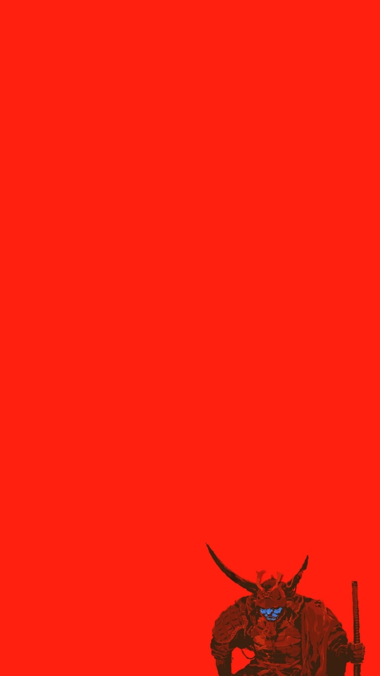 膝をついた鬼武者の750 x 1334 / スマホ壁紙