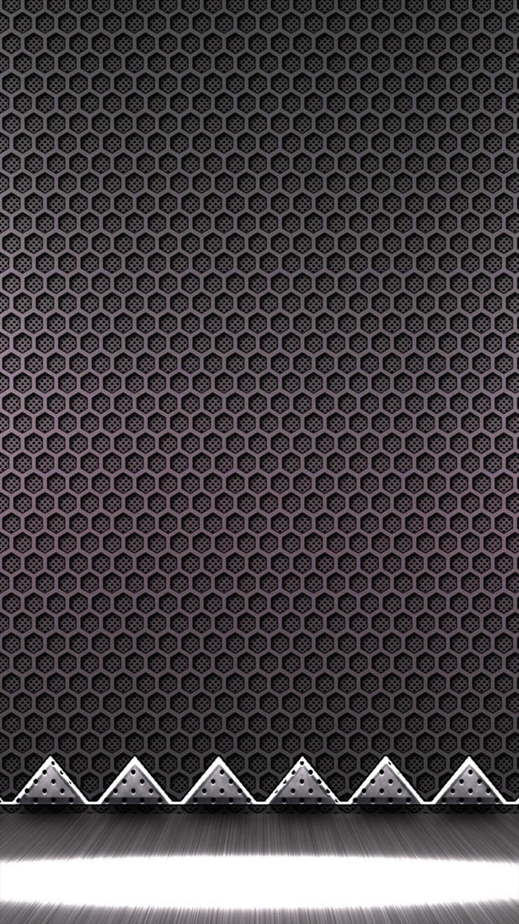 黒の六角形 ライトアップの750 x 1334 / スマホ壁紙