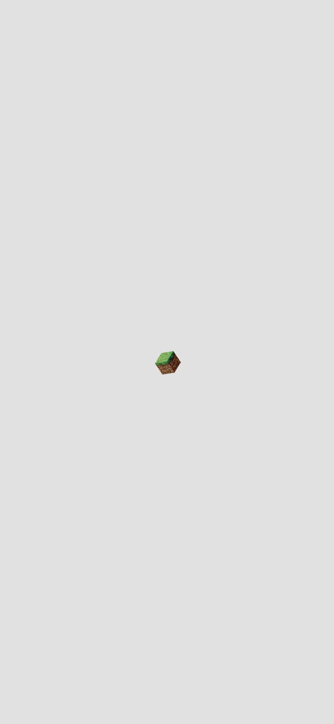 マインクラフト ミニマル キューブの1170 x 2532 / スマホ壁紙