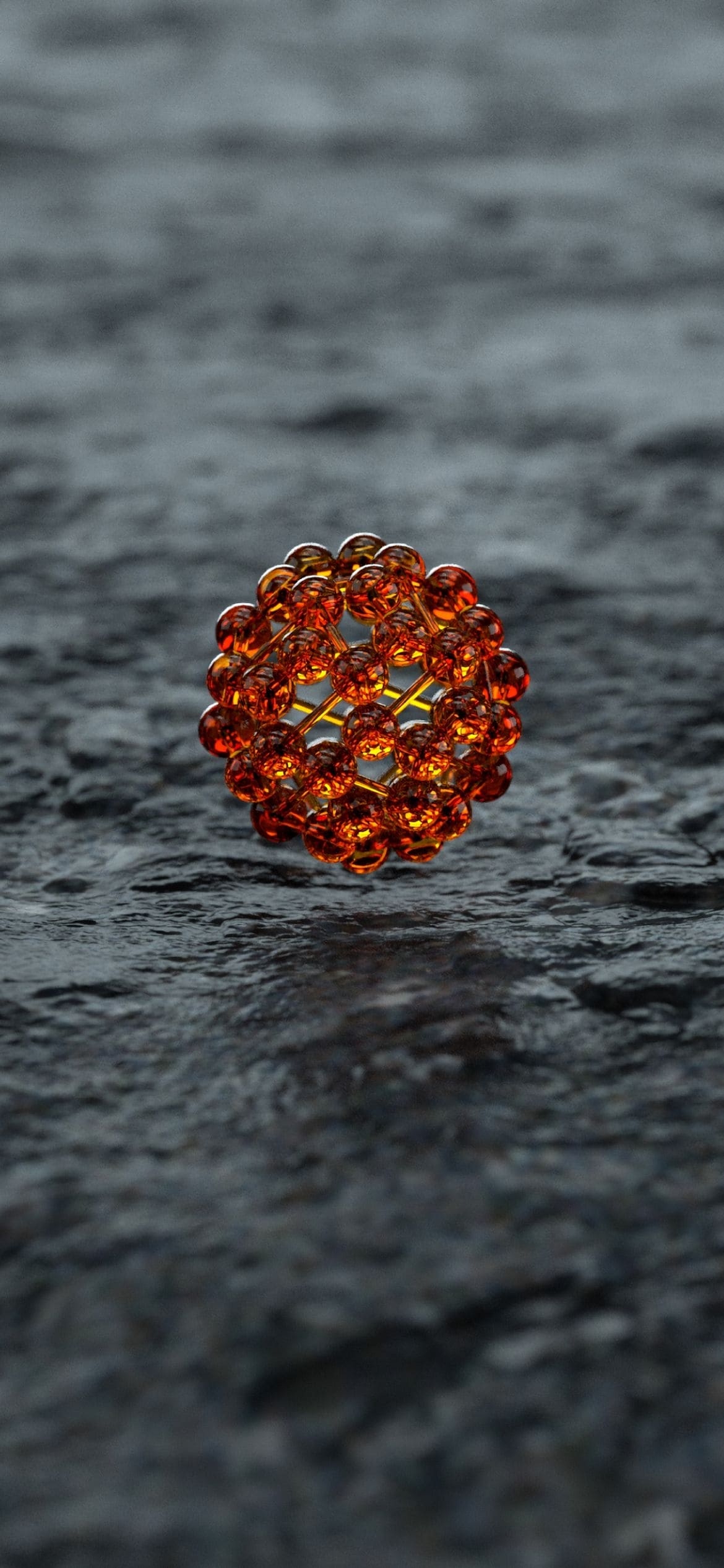 CG 赤い球体の集合体の1170 x 2532 / スマホ壁紙