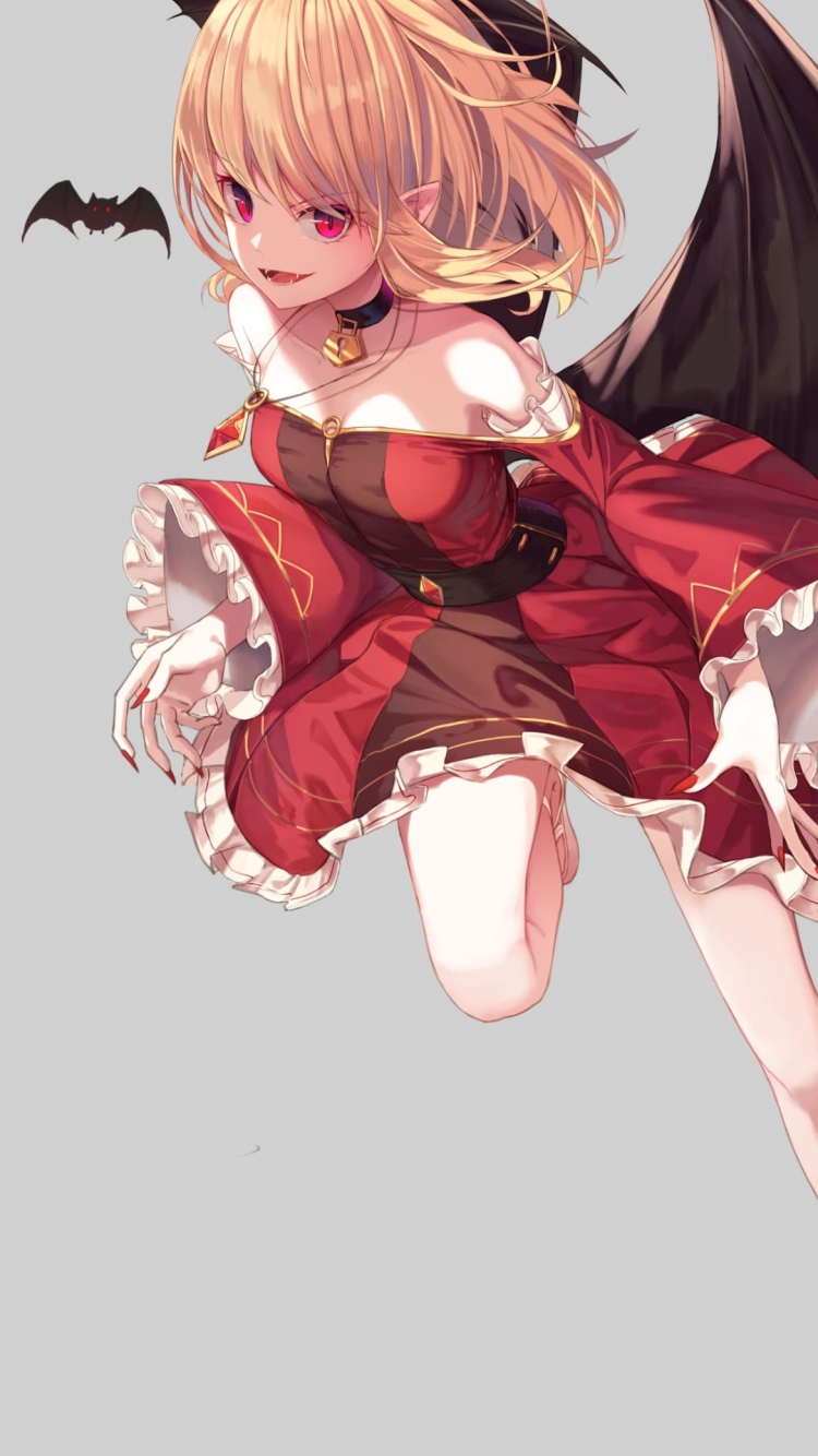 可愛いサキュバスの750 x 1334 / スマホ壁紙