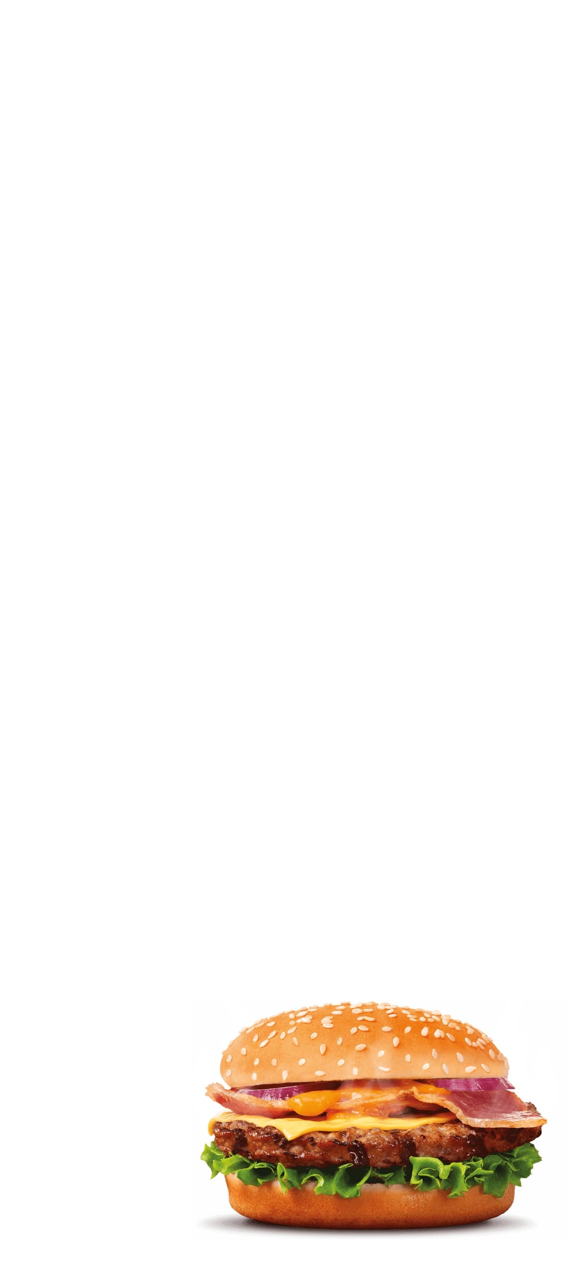 バーガーキングのチーズバーガーの1170 x 2532 / スマホ壁紙