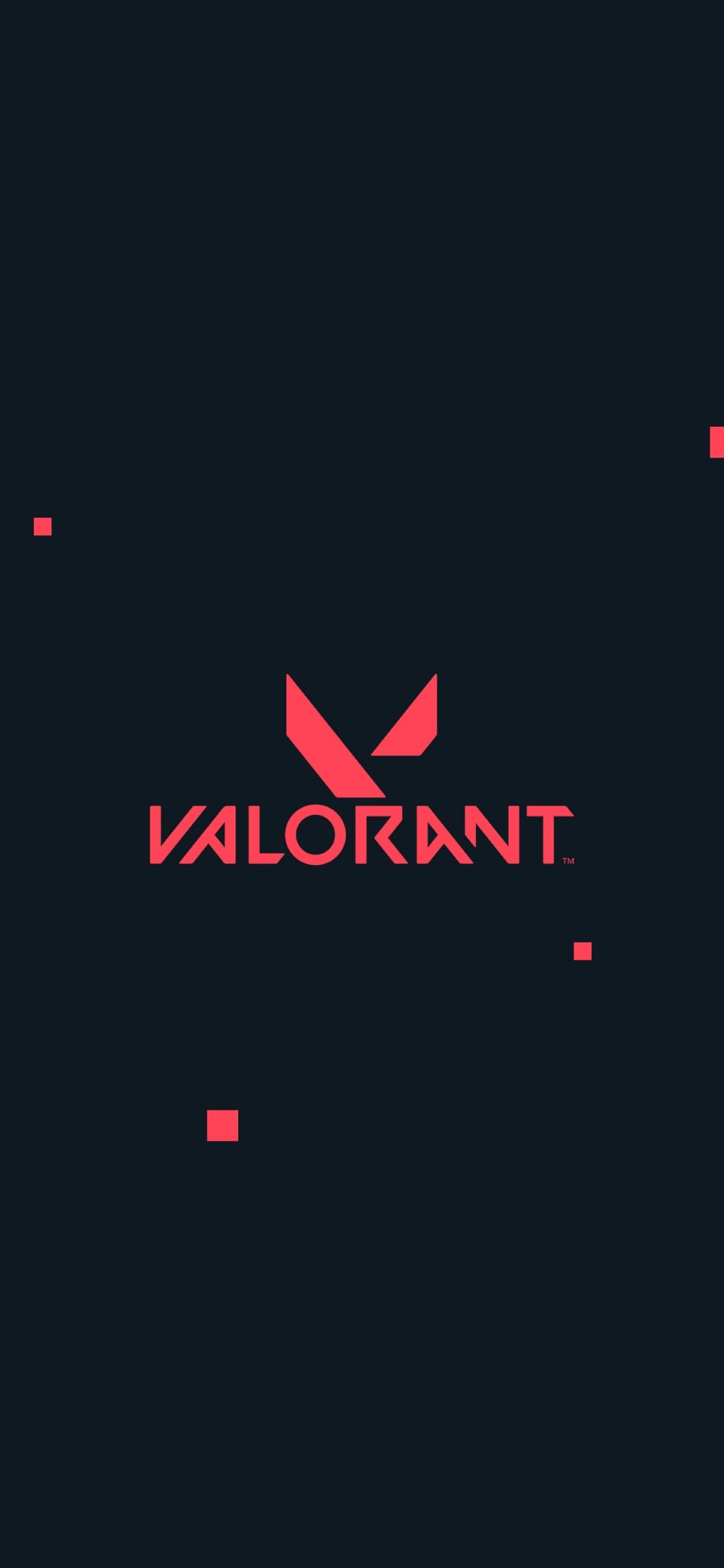 紺の背景 VALORANTのロゴの1170 x 2532 / スマホ壁紙