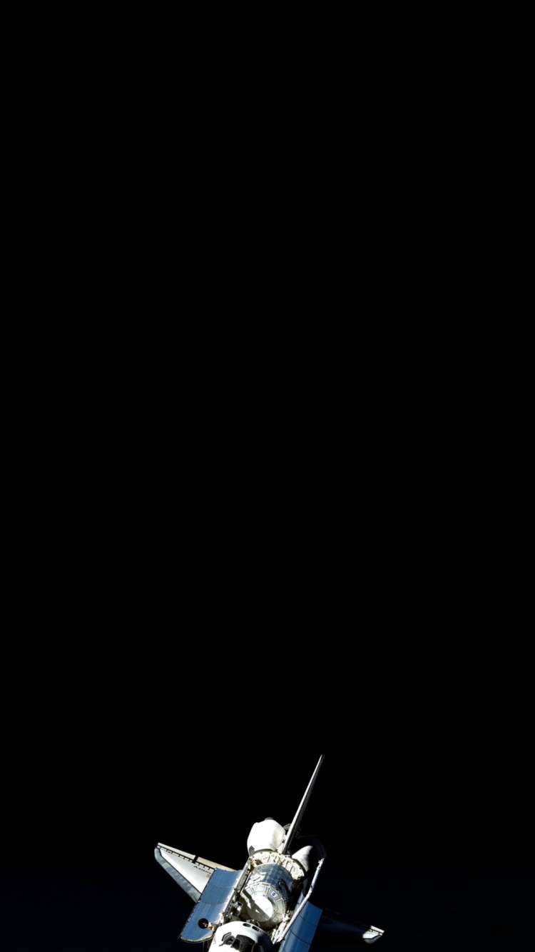 スペースシャトルと地球 大気圏の750 x 1334 / スマホ壁紙