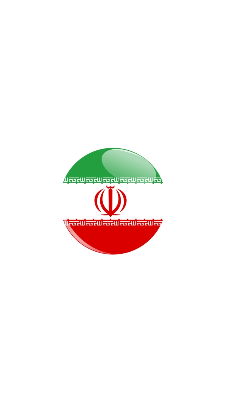 イラン 国旗の750 x 1334 / スマホ壁紙