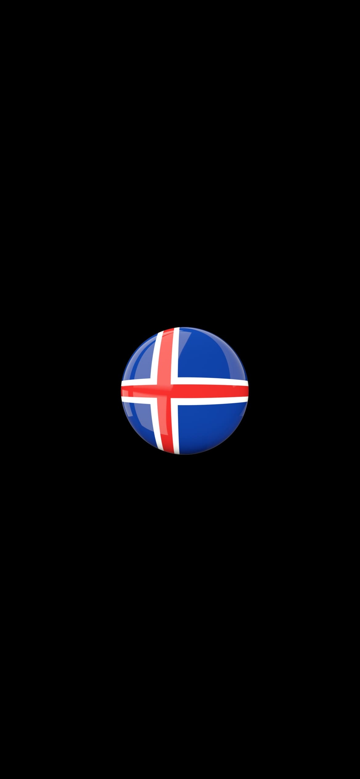 アイスランド 国旗の1170 x 2532 / スマホ壁紙