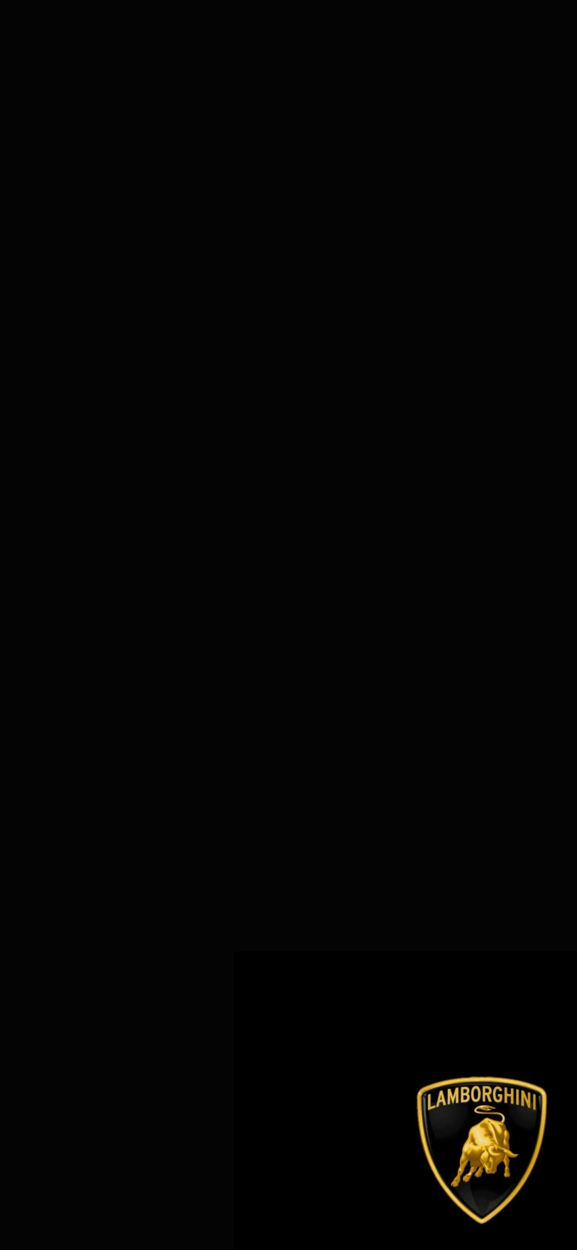 ランボルギーニのロゴ・エンブレムの1170 x 2532 / スマホ壁紙