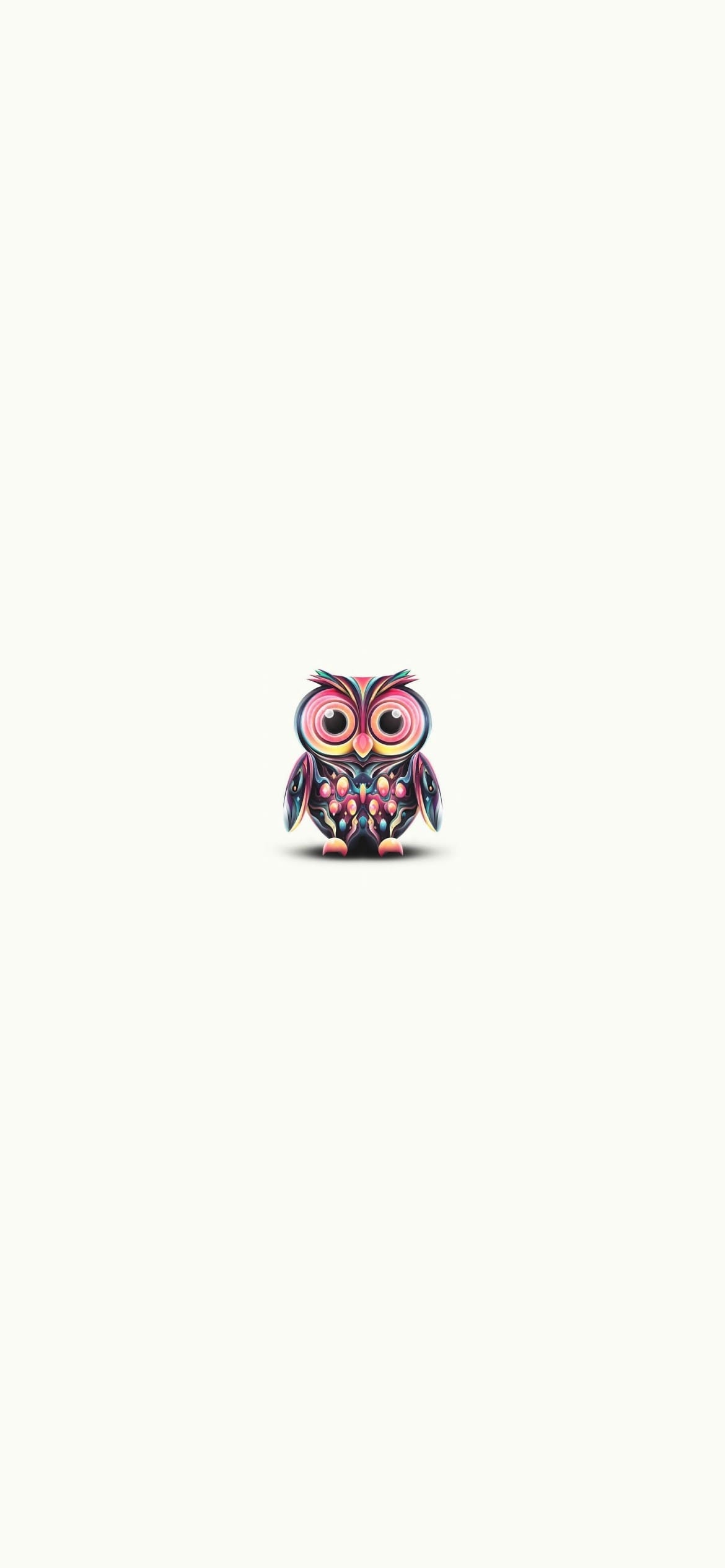 フクロウのアートの1170 x 2532 / スマホ壁紙