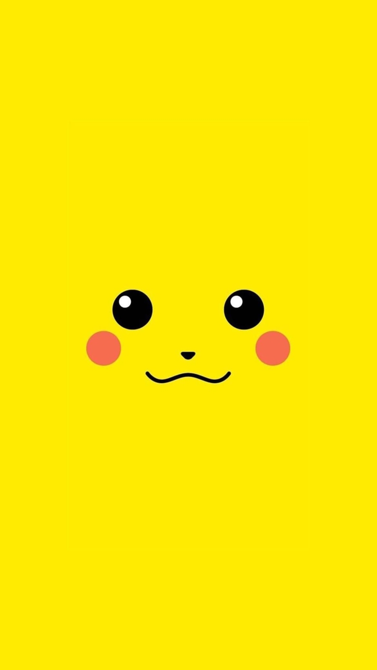 ピカチュウ ポケモン 顔の750 x 1334 / スマホ壁紙