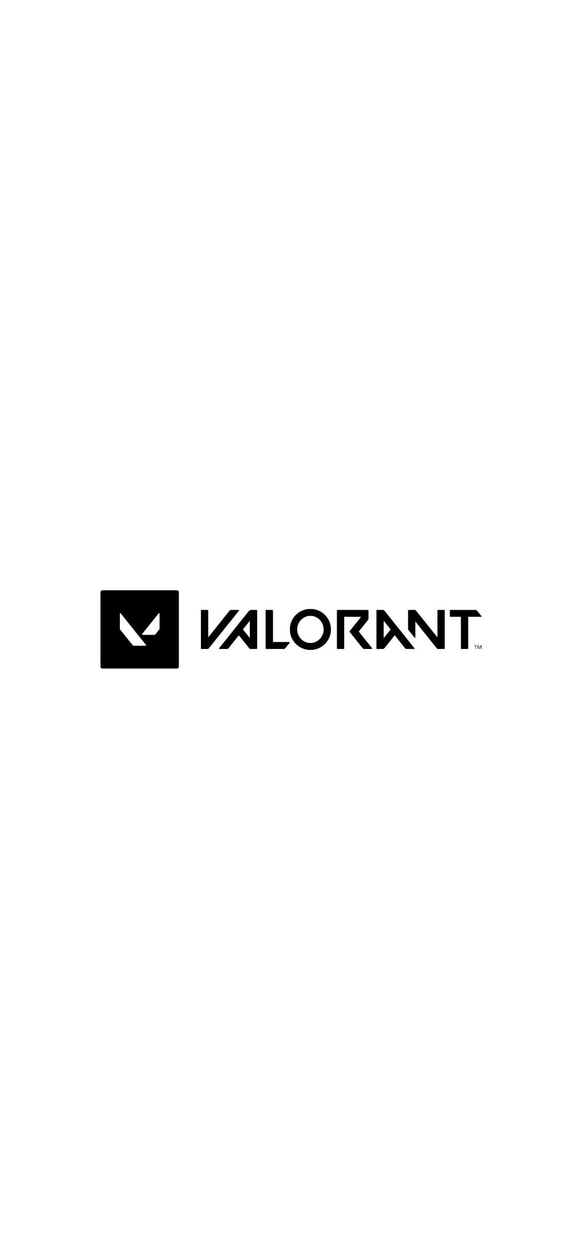 シンプルなVALORANTのロゴの1170 x 2532 / スマホ壁紙