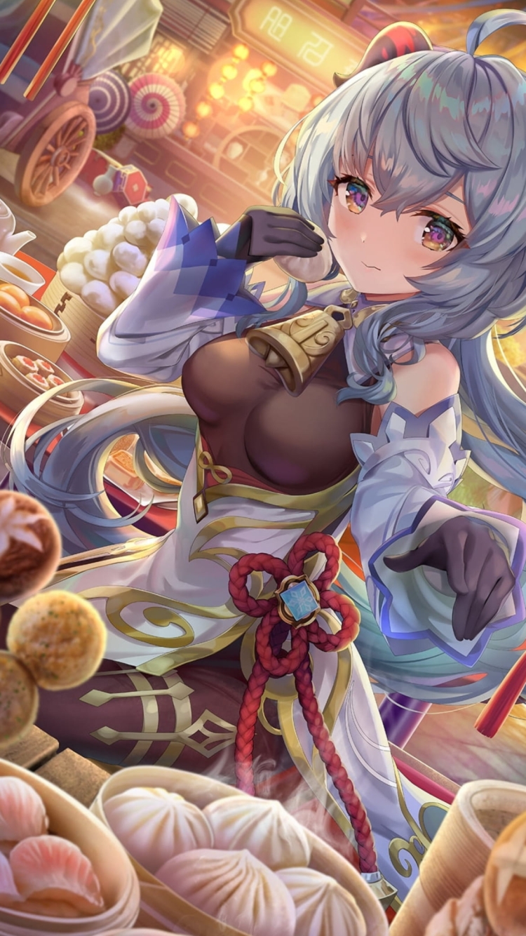 原神 かんう 甘雨 Ganyuの750 x 1334 / スマホ壁紙