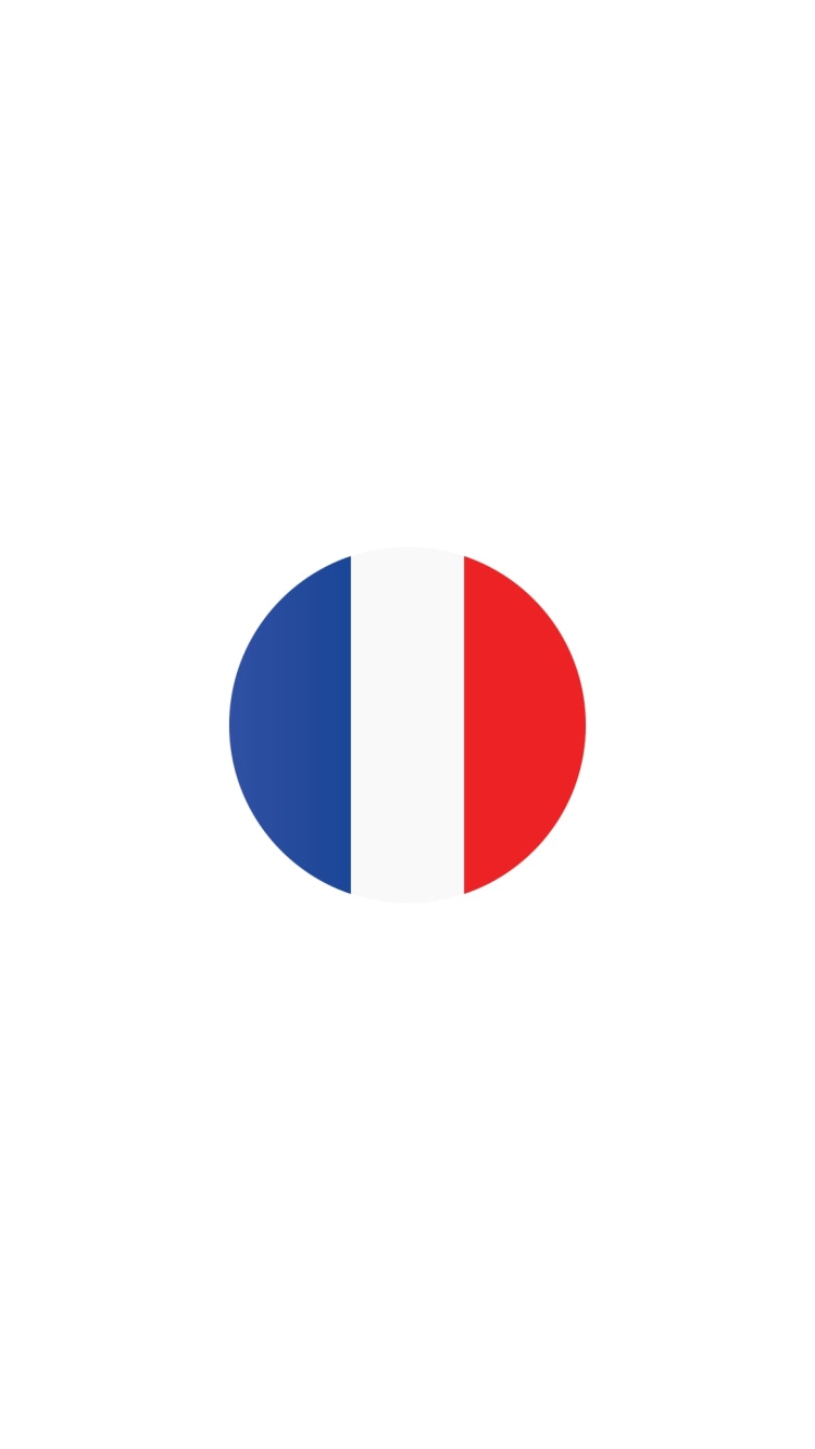 フランス 国旗の750 x 1334 / スマホ壁紙