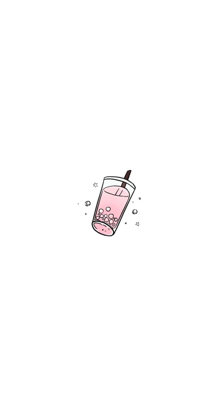 ピンクのジュースの750 x 1334 / スマホ壁紙