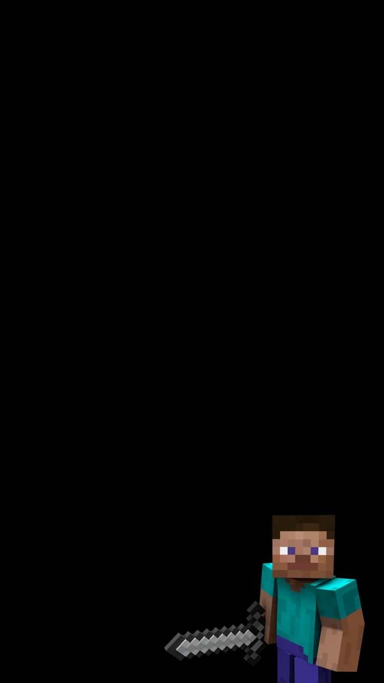 マイクラ スティーブ / マインクラフトの750 x 1334 / スマホ壁紙
