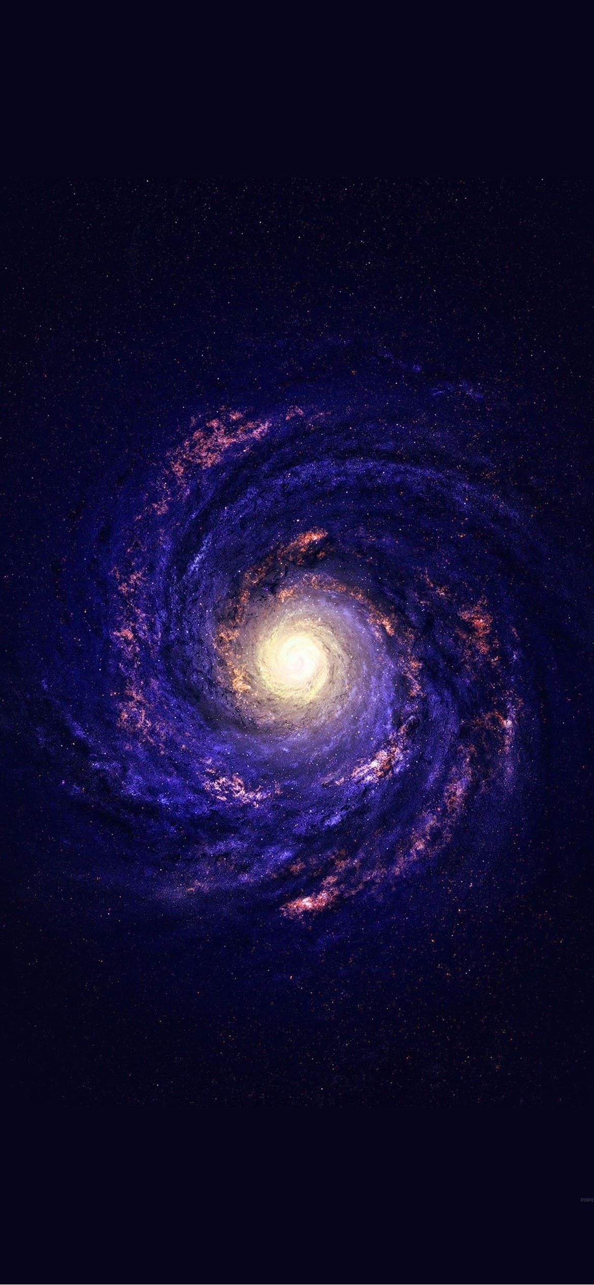 紫がかったブラックホールの1170 x 2532 / スマホ壁紙