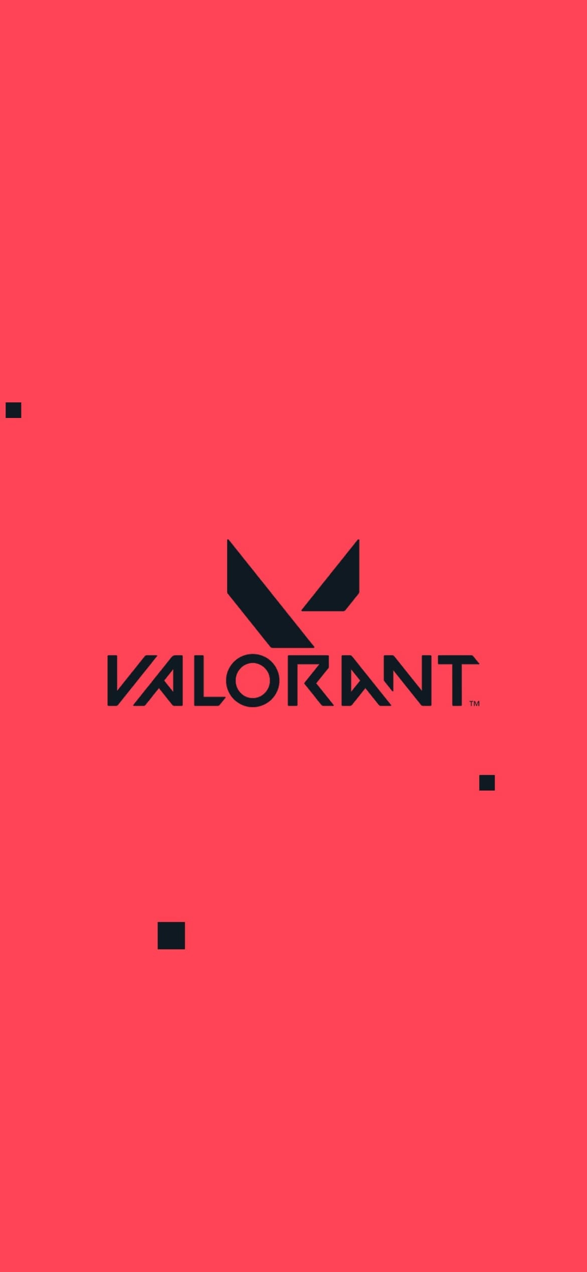 ピンクの背景 VALORANTのロゴの1170 x 2532 / スマホ壁紙