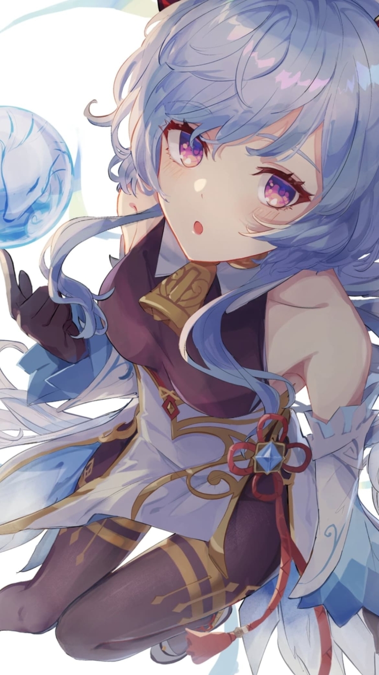 原神インパクト 可愛い甘雨の750 x 1334 / スマホ壁紙