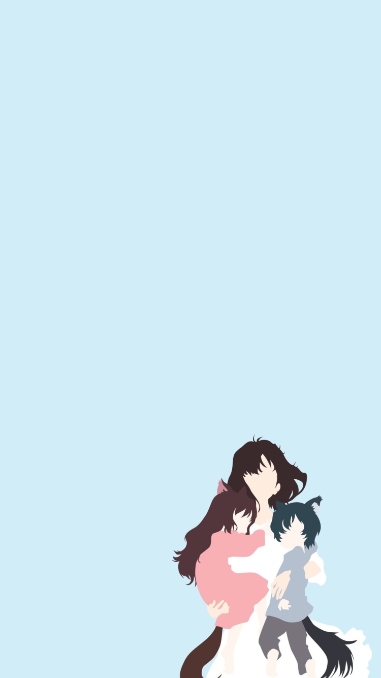 おおかみこどもの雨と雪の750 x 1334 / スマホ壁紙