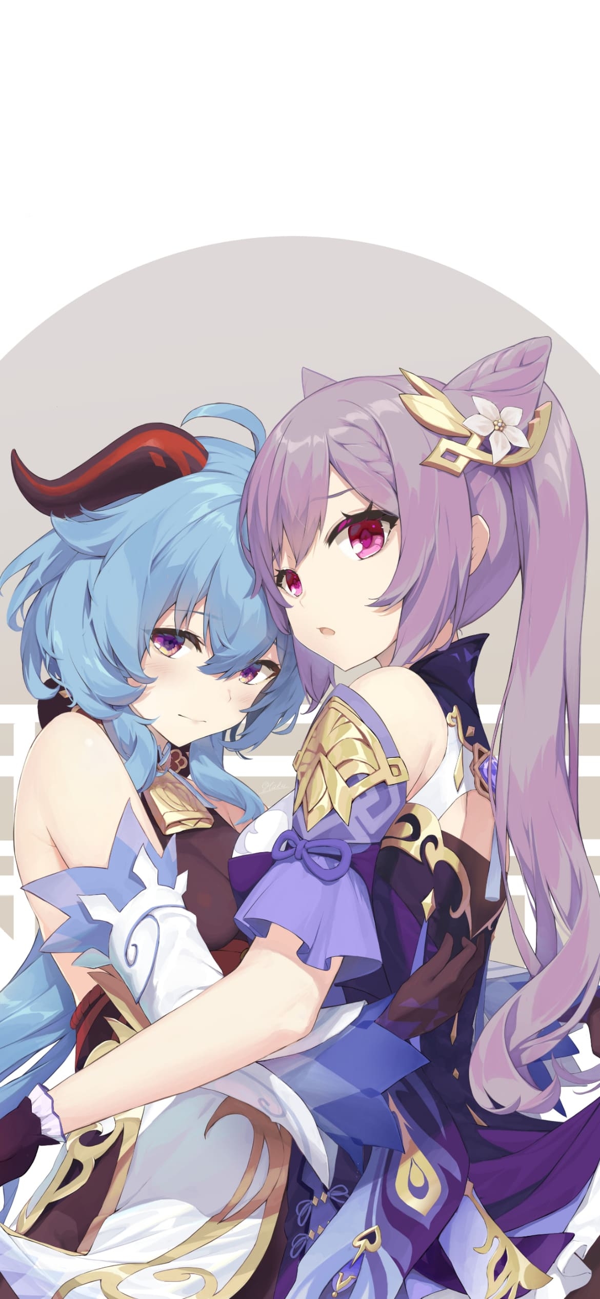 原神 ケキンとかんうの1170 x 2532 / スマホ壁紙