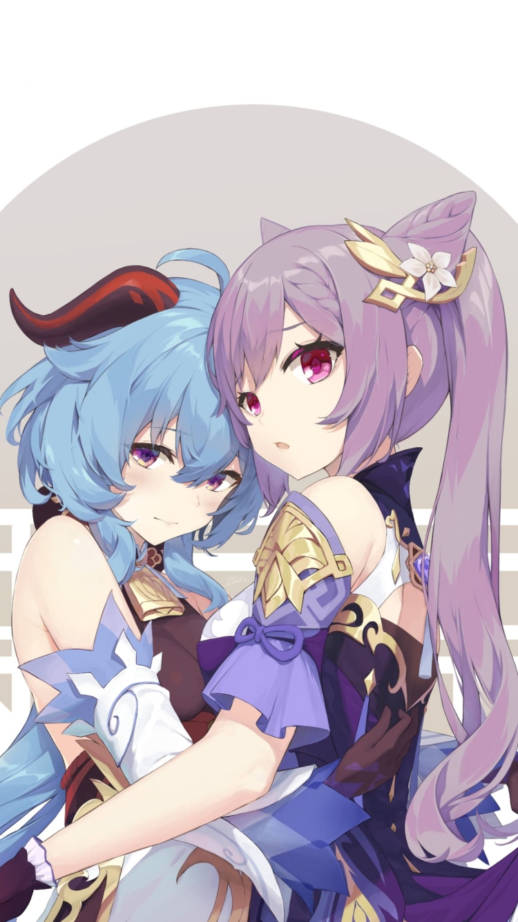 原神 ケキンとかんうの750 x 1334 / スマホ壁紙