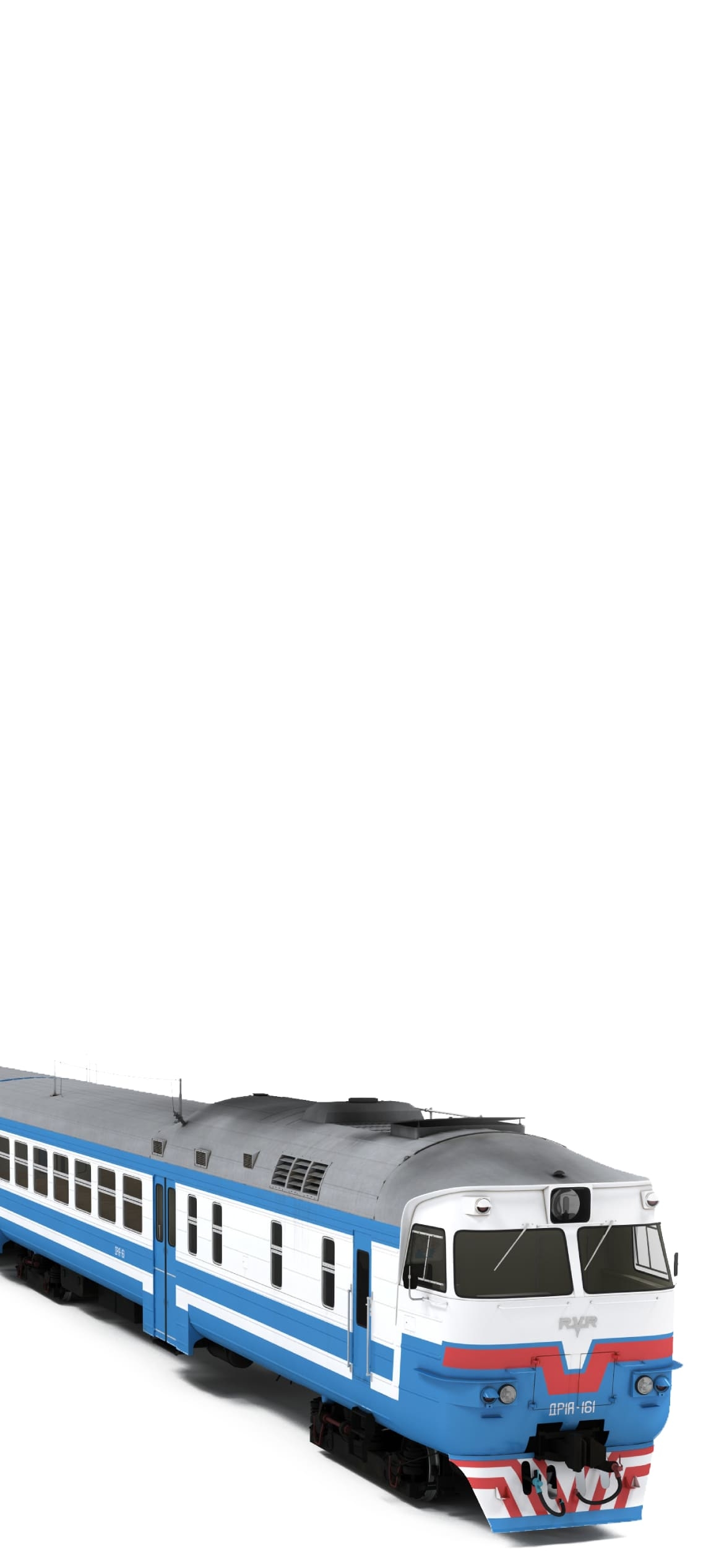 水色・白・ピンクの電車の1170 x 2532 / スマホ壁紙