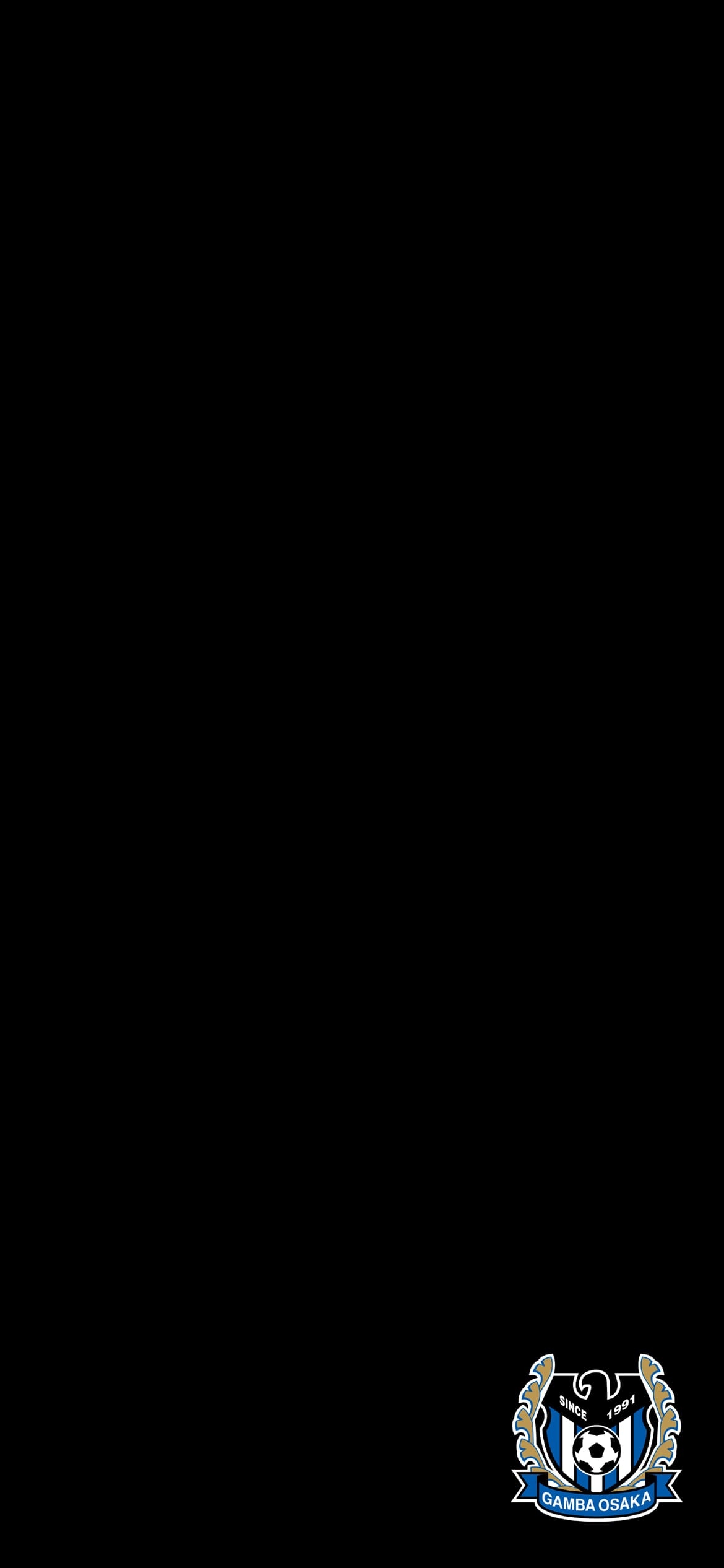ガンバ大阪 黒の1170 x 2532 / スマホ壁紙