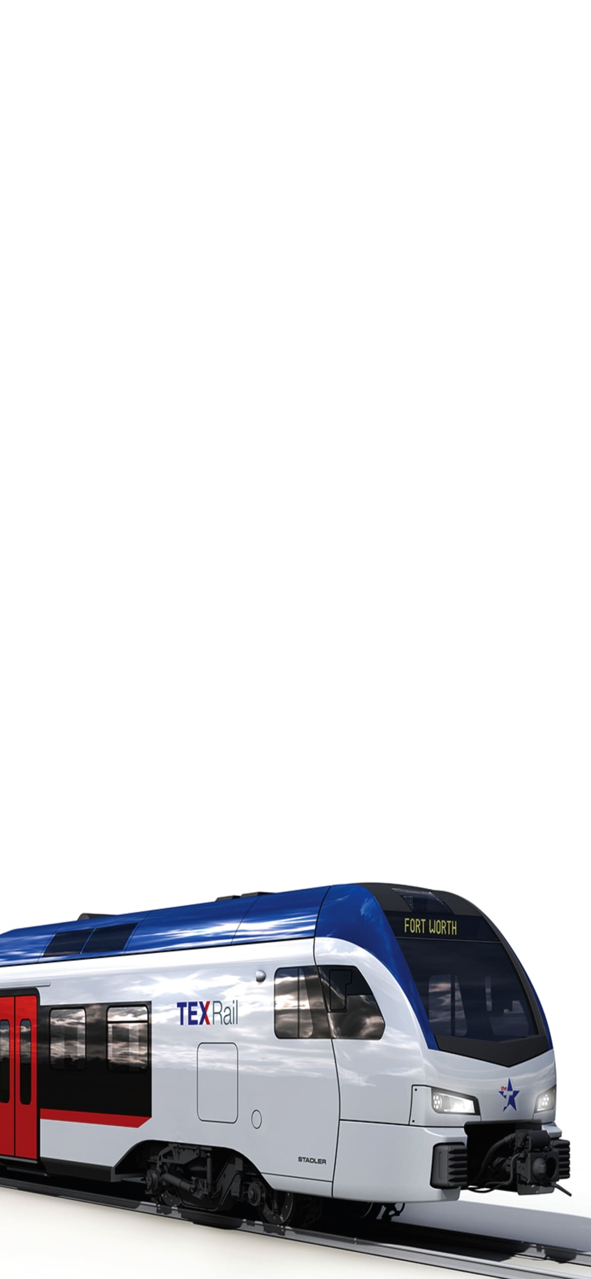 アメリカ TEXRail ヘビー レール路線 電車の1170 x 2532 / スマホ壁紙