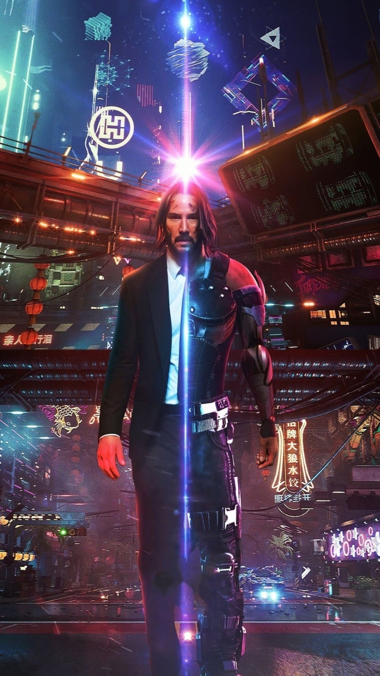 ジョン・ウィック キアヌ・リーブスの750 x 1334 / スマホ壁紙