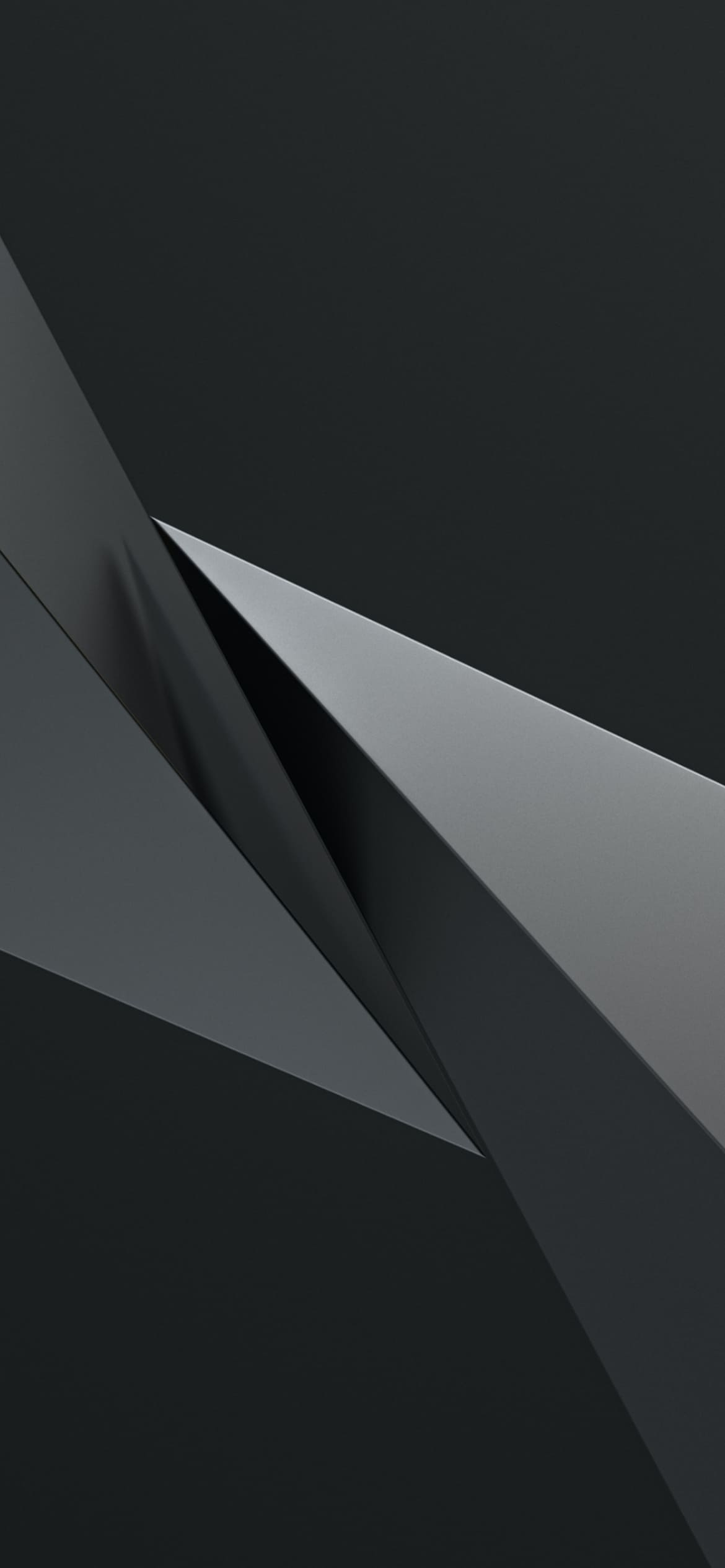 黒 スタイリッシュな三角のテクスチャー HDの1170 x 2532 / スマホ壁紙