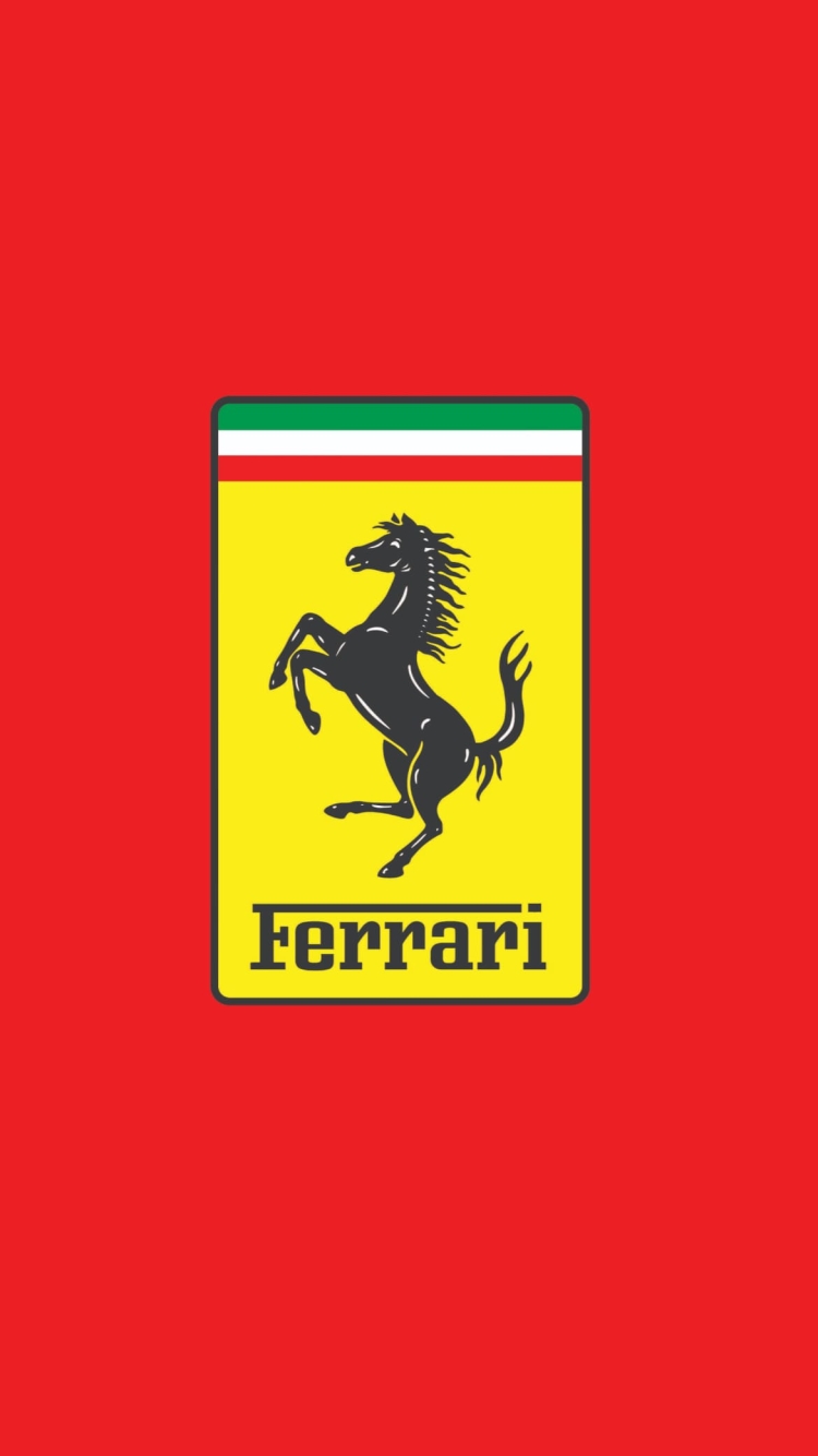 フェラーリ Ferrari シンボルマーク 馬の750 x 1334 / スマホ壁紙