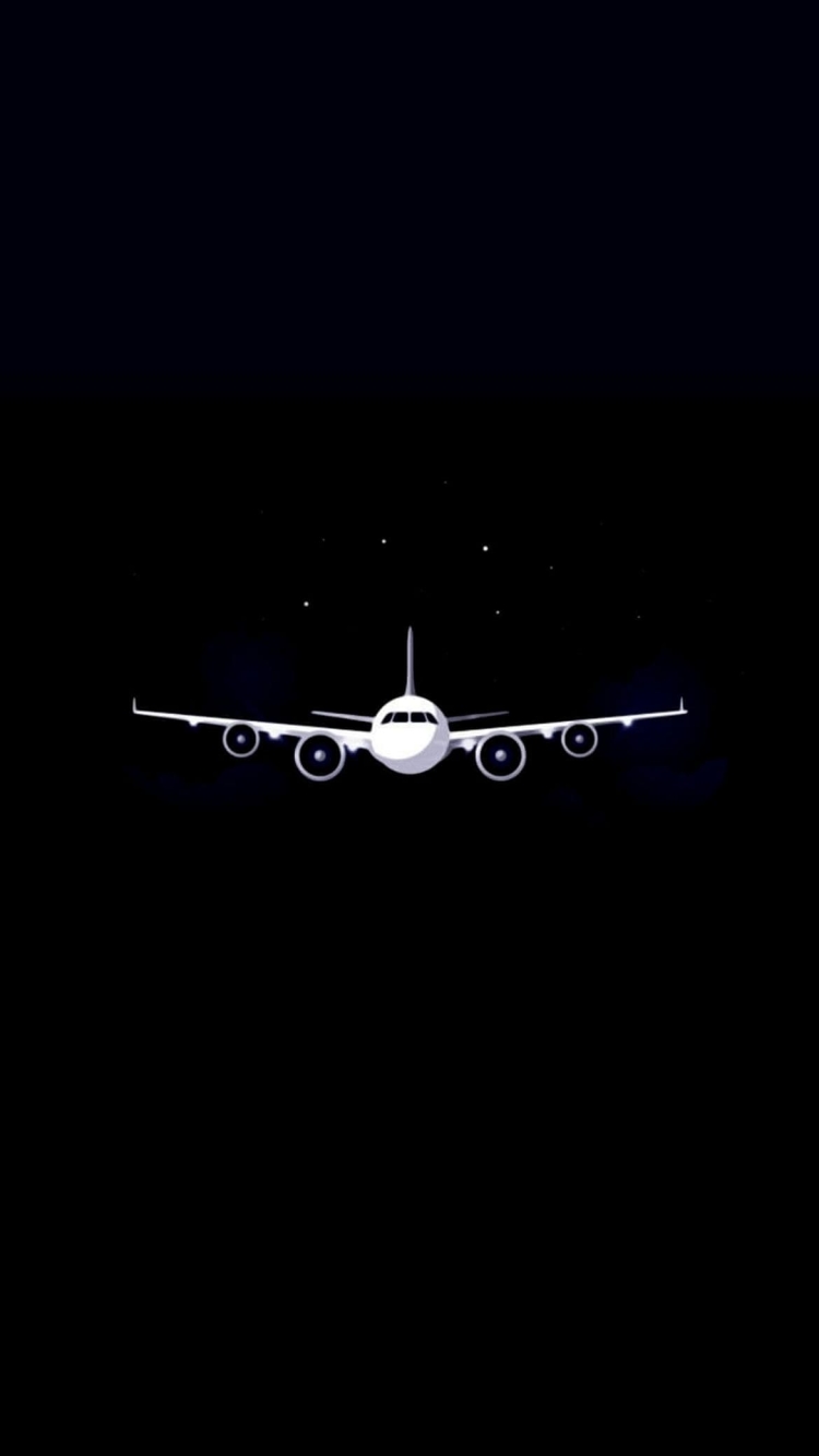 飛行機 イラストの750 x 1334 / スマホ壁紙