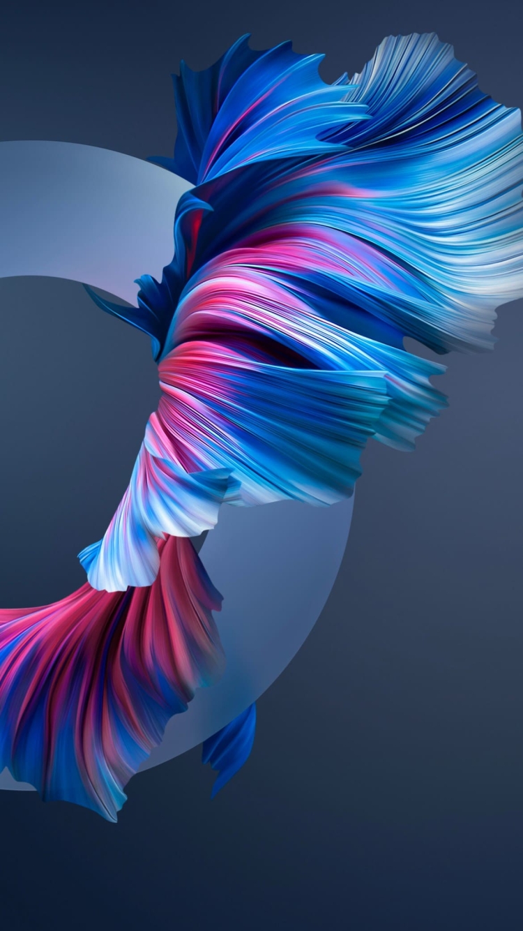 綺麗な金魚の尾鰭の750 x 1334 / スマホ壁紙