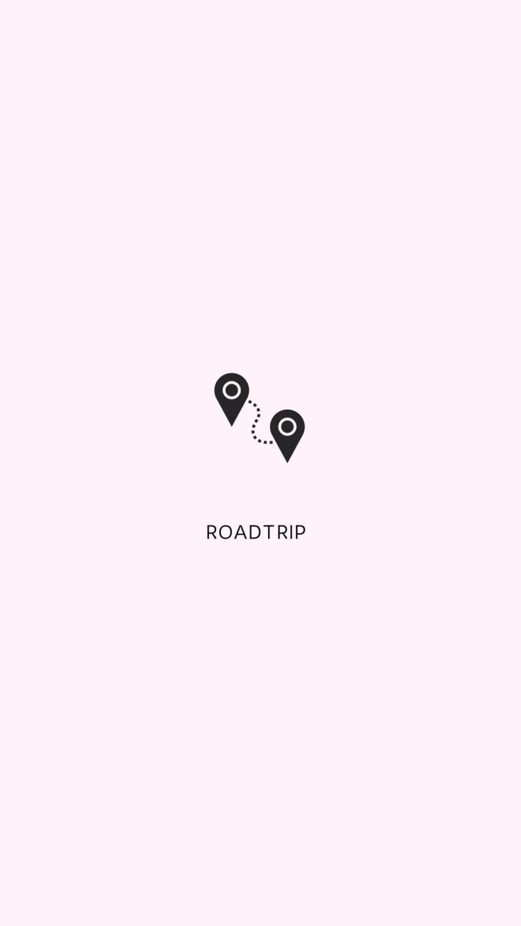ROAD TRIP 地図 マーカーの750 x 1334 / スマホ壁紙