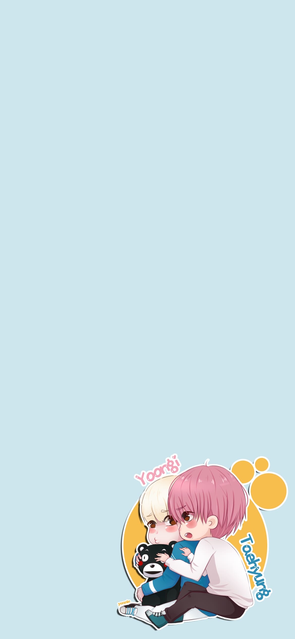 BTS ユンギ テヒョンの1170 x 2532 / スマホ壁紙