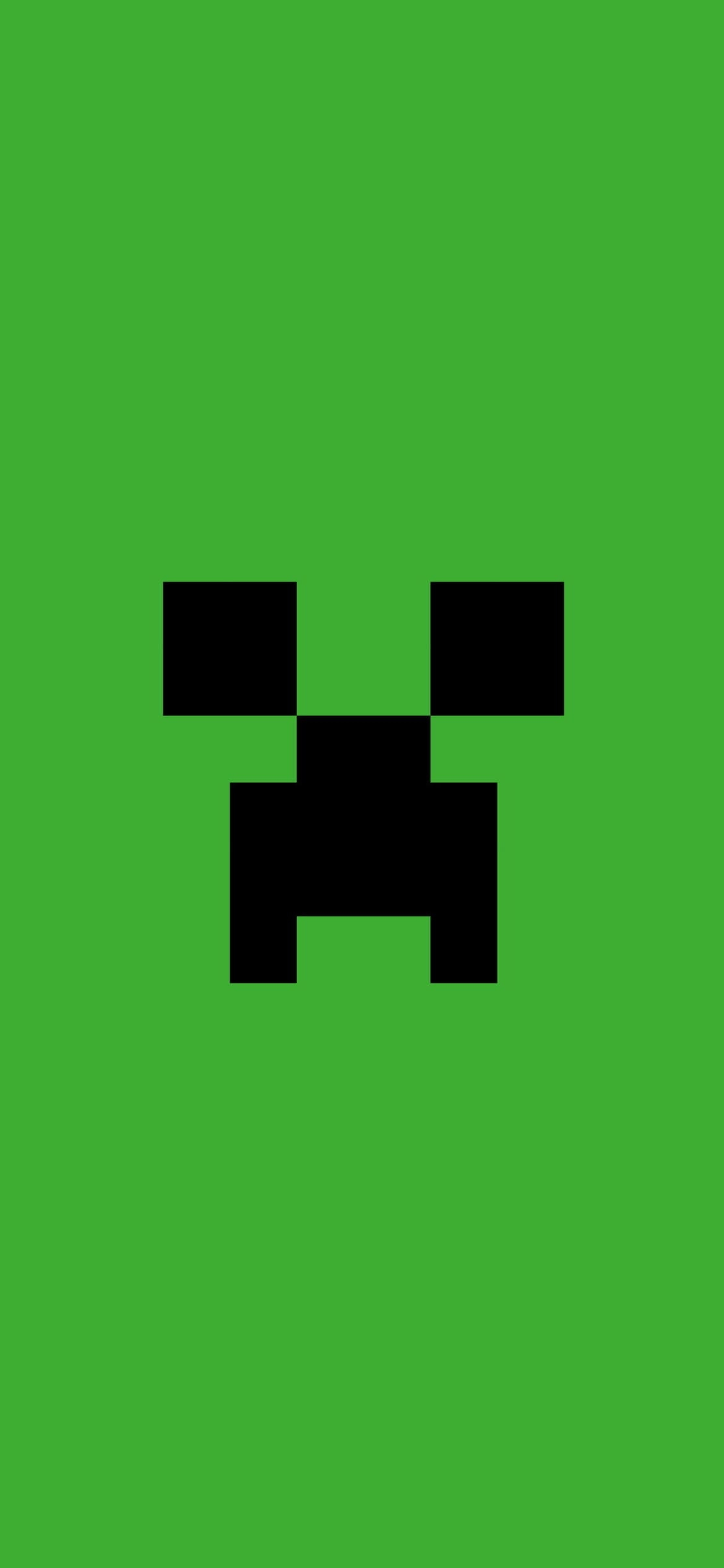 マインクラフト クリーパー 緑の1170 x 2532 / スマホ壁紙