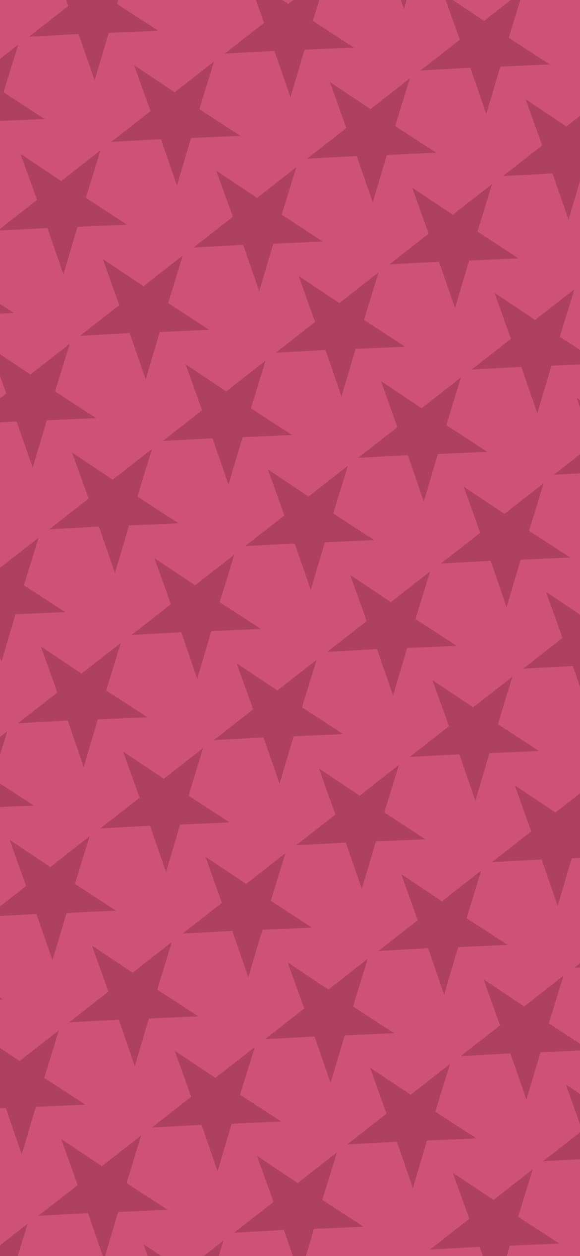 可愛いピンクの星 2色 ロゴのiphone12 Iphone13 Iphone14用のスマホ壁紙 壁紙キングダム