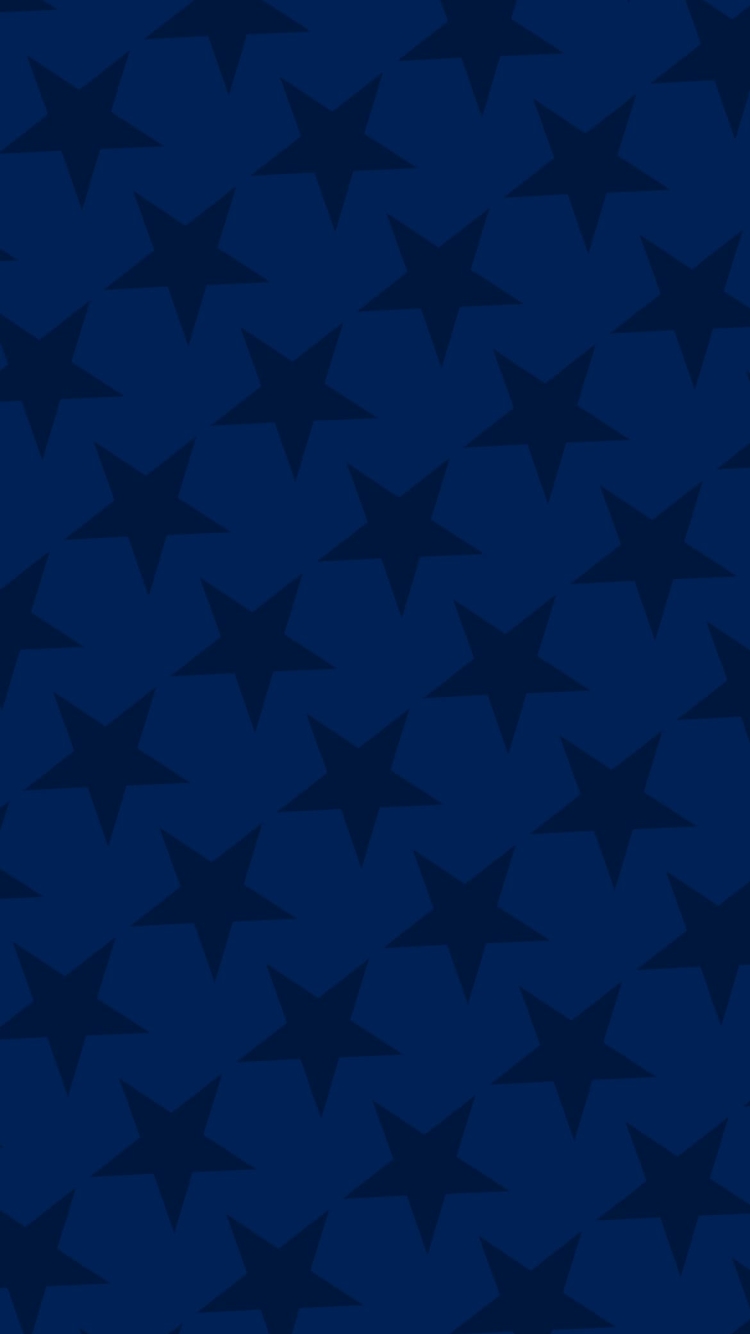 インディゴ・ブルー 星のロゴの750 x 1334 / スマホ壁紙