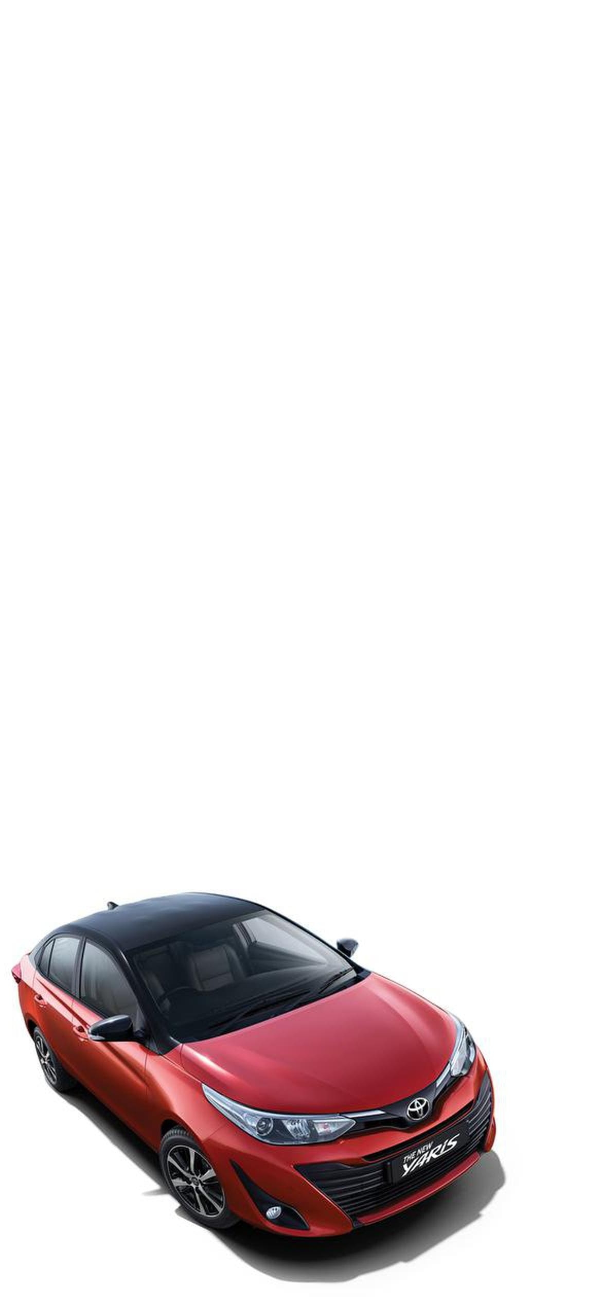 トヨタ ヤリス 赤の1170 x 2532 / スマホ壁紙