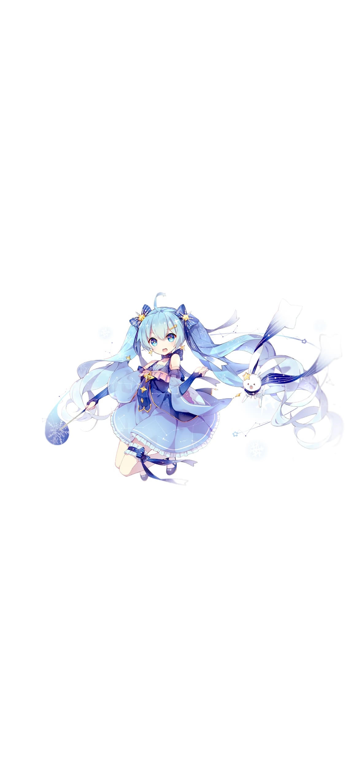 雪ミクの1170 x 2532 / スマホ壁紙