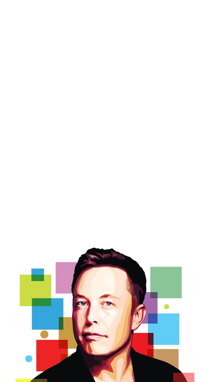 イーロン・マスクの750 x 1334 / スマホ壁紙