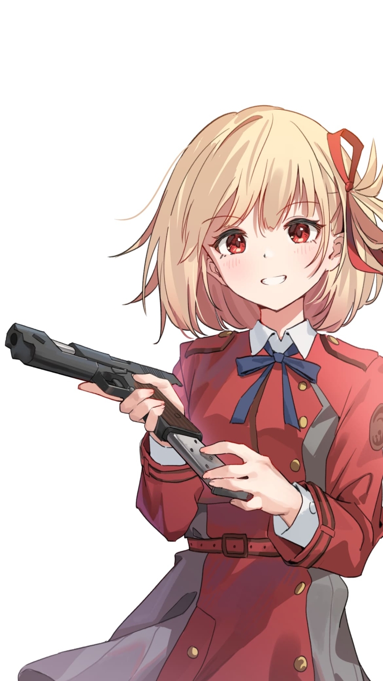 錦木千束 にしきぎ ちさと リコリス・リコイルの750 x 1334 / スマホ壁紙