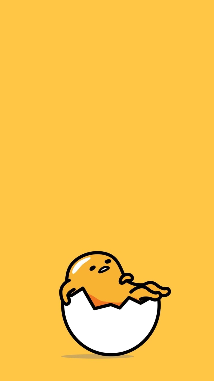 かわいいぐでたま 黄色の750 x 1334 / スマホ壁紙
