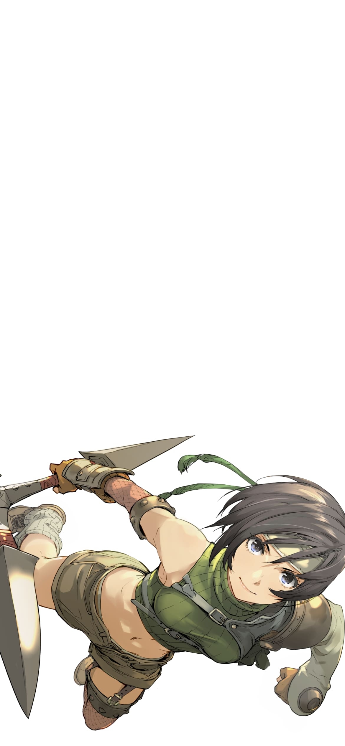 ユフィ・キサラギ Final Fantasy 手裏剣 忍者の1170 x 2532 / スマホ壁紙