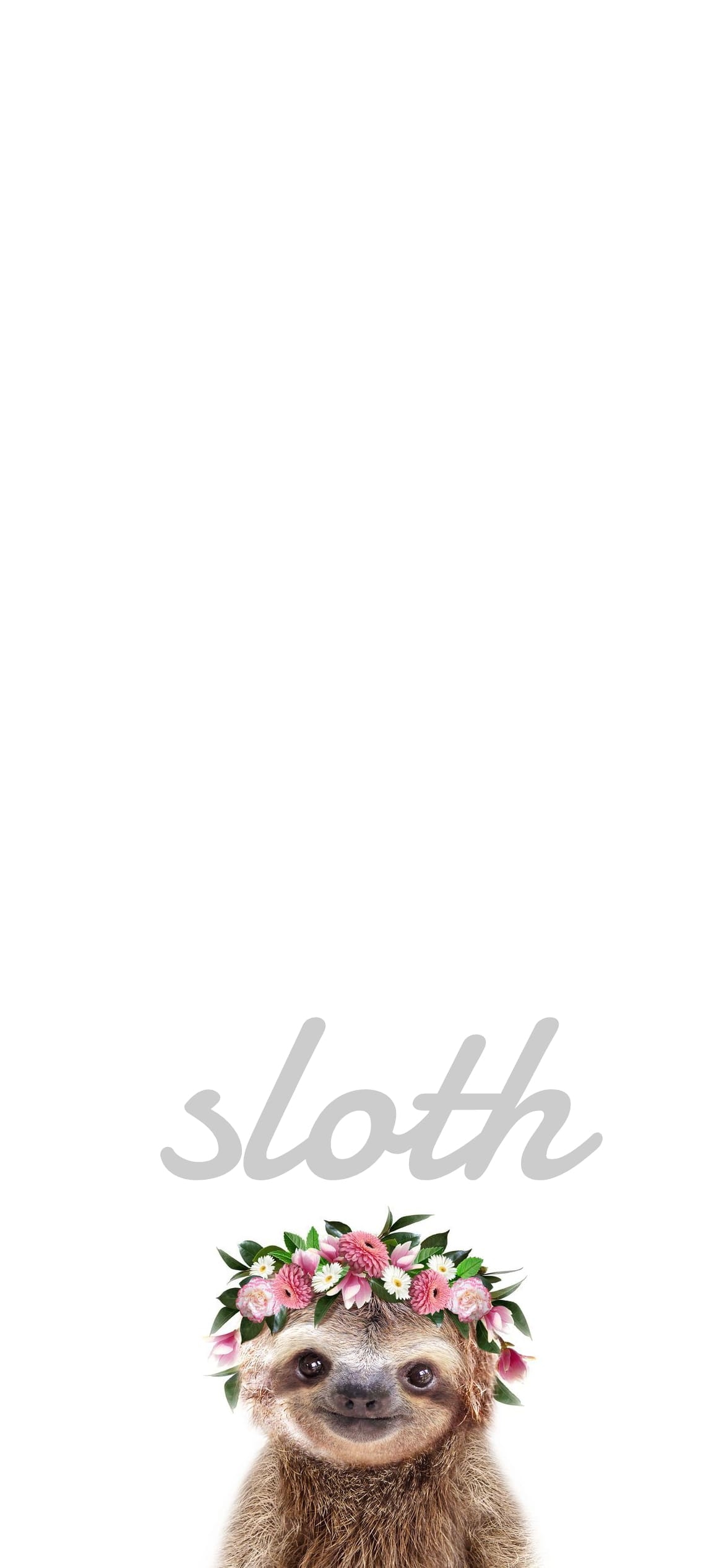 かわいいナマケモノ Slothの1170 x 2532 / スマホ壁紙
