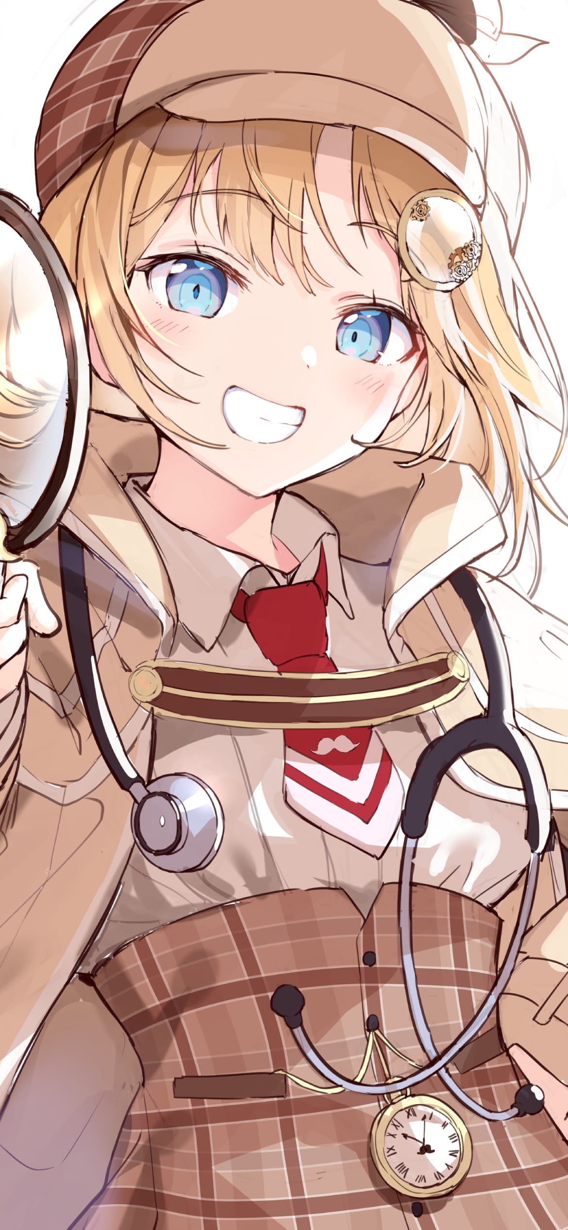 笑顔のワトソン・アメリア / バーチャルYouTuber / ホロライブの1170 x 2532 / スマホ壁紙