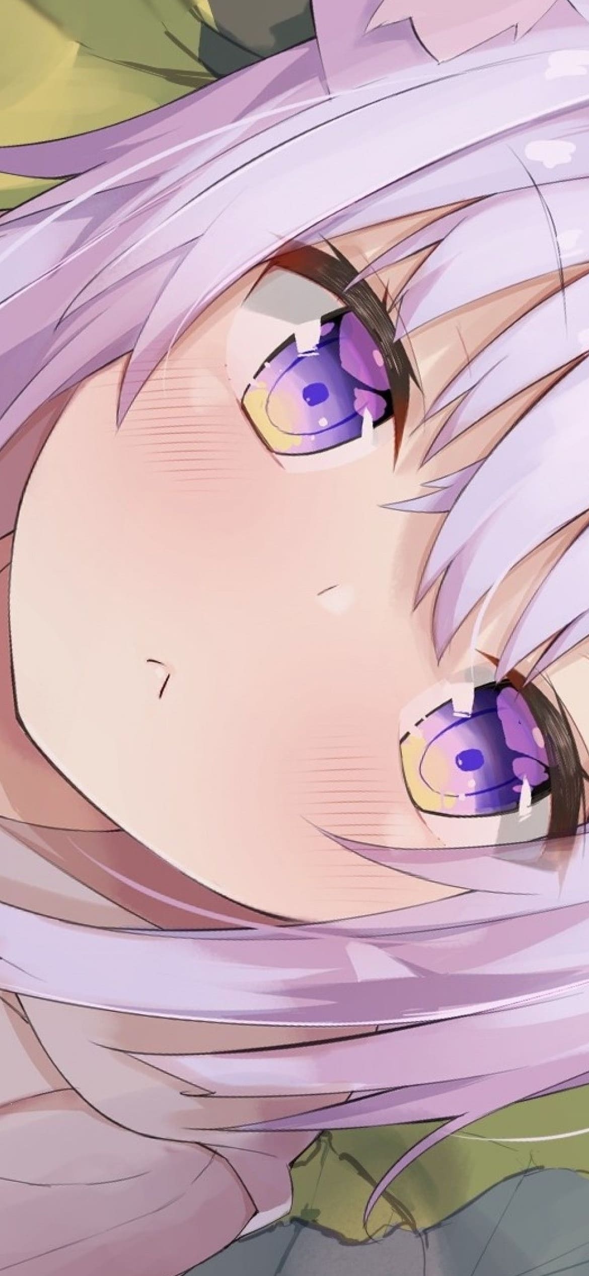 猫又おかゆ 顔のアップ / バーチャルYouTuber / ホロライブの1170 x 2532 / スマホ壁紙