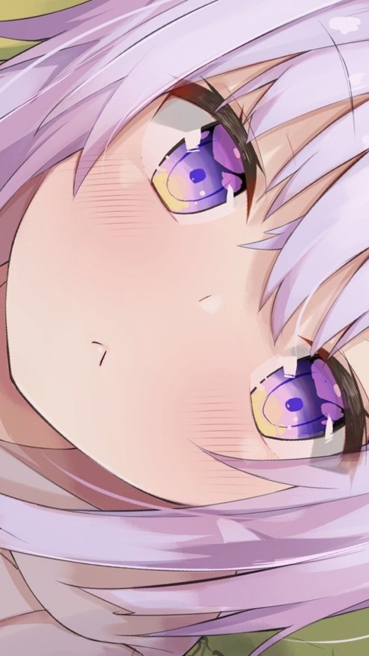 猫又おかゆ 顔のアップ / バーチャルYouTuber / ホロライブの750 x 1334 / スマホ壁紙